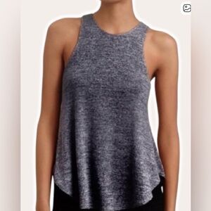 Aritzia Wilfred Free Burnette Tank Top in Grey Black Marl color M